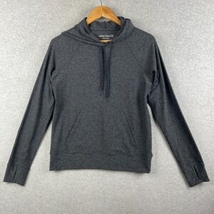 Outdoor Voices Hoodie Womens Medium Gray Pullover Thumb Holes Hiking Performance